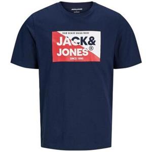 Jack & jones T-shirt met labelprint, model 'CORP'