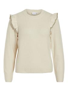 Vila Gebreide pullover met ruches, model 'NANZYL'