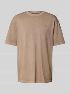 Calvin Klein Taupe t-shirt met labeldetail