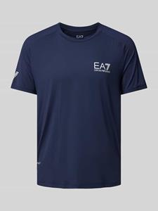 EA7 Emporio Armani T-shirt met labelprint, model 'VENTUS7'