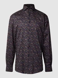 Eterna Comfort fit zakelijk overhemd met all-over motief