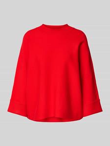 Comma Gebreide pullover van viscosemix met opstaande kraag