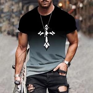 Forever Men Heren T-shirt Snel drogende tops Zomermode Straat Korte mouw T-shirts 3D grafische print T-shirts Oversized herenkleding S