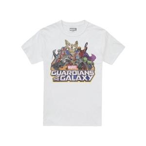Guardians Of The Galaxy Heren groepsschot T-shirt M wit