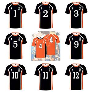Building Toys Nieuwe Anime Haikyuu Cosplay Kostuum Hinata Shoyo 3d T-Shirt Karasuno High School Volleybal Tops Kageyama Tobio Tiener Sweatshirt XL
