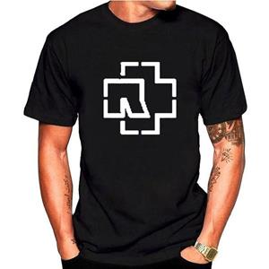 FT T Shirts Plus Size Rammstein Zomermode Tops Korte mouwen T-shirts voor heren Casual katoenen tops XS zwart