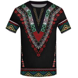 Kukebang African Ethnic Clothing 3D Printed Mens T-shirt New Summer Fashion Large Size Loose Top Short Sleeve Tshirt S
