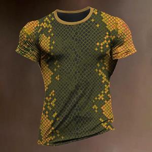 ETST 07 Zomer sneldrogend materiaal sport-T-shirts Outdoor Run Fitness trainingspakken Mode O-hals T-shirt voor heren Casual ademende tops 6XL