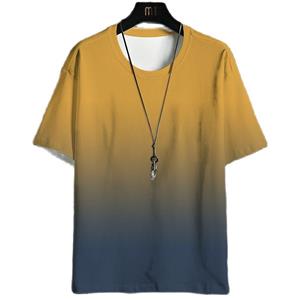 ETST WENDY 005 Hiphop losse heren streetwear T-shirts casual klassieke zomer korte mouwen O-hals gradiënt tshirt oversized mode top tee XL