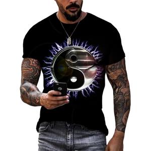 Huiteng Zomer Mode Nieuwe Muzikale Elementen grafische t-shirts Mannen Trend Hip Hop Street Style Cool t-shirt 3D Gedrukt harajuku Tees Tops S