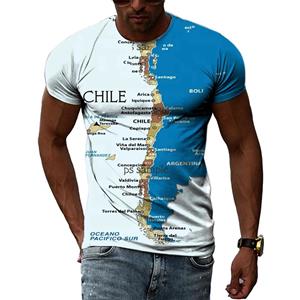 Huiteng Mooie Land Chili Mannen T-shirts Sumemr Fashion Casual 3D Gedrukt Korte Mouw Knappe Harajuku Trend Ronde Hals Tees Tops S