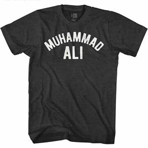 QW19MAC Muhammad Ali Ali Zwart Heather Volwassen T-shirt T-Shirt Mannen Casual T-shirt met korte mouwen L zwart