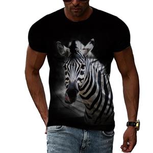 ETST WENDY 05 Zomer Mannen Originele Dier Zebra Gedrukt T-shirt 3D Fashion Casual Persoonlijkheid Ronde Hals grafische t-shirts Hip Hop harajuku Tees S