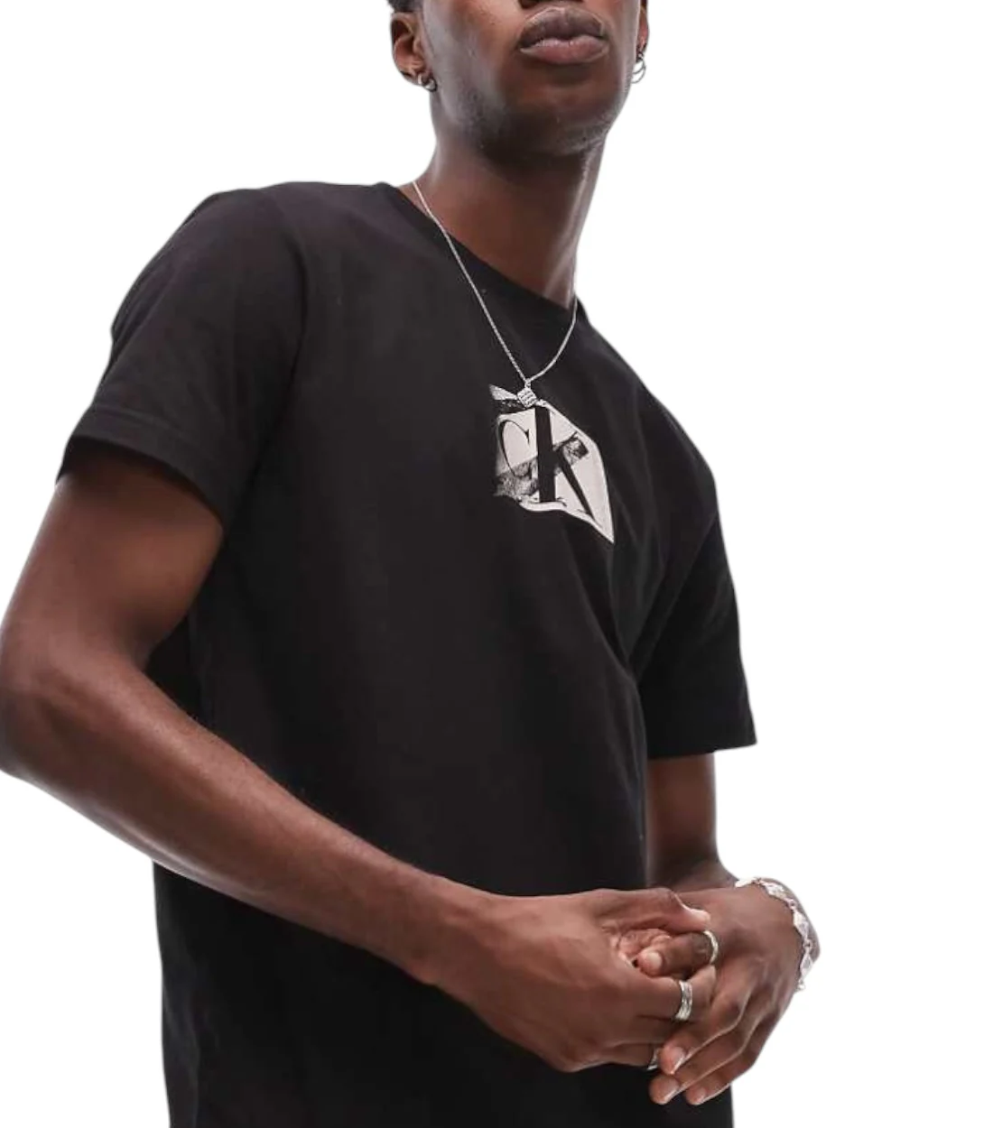 Calvin Klein Shirt met ronde hals MINIMAL LOGO TEE