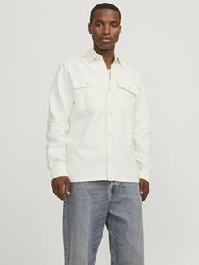 Jack & Jones jprccraymond spring solid overshirt 12274954 white pepper