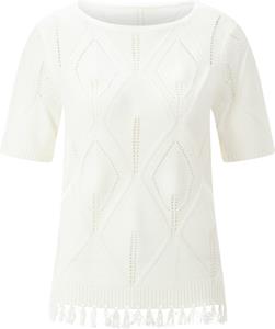 Classic Basics Trui met korte mouwen Ajourtrui