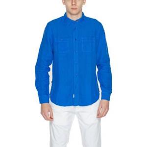 Blauer Shirt heren