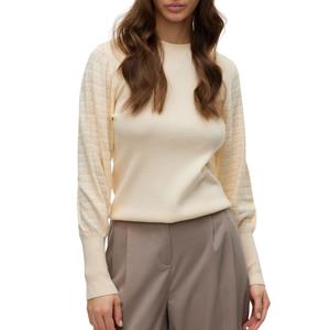 Vero Moda Gebreide trui VMHOLLYPOINTELLE LS O-NCK PULLOVE GA BOO