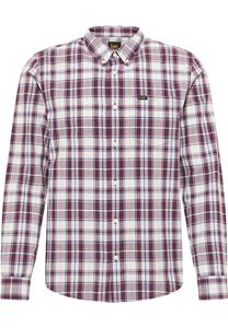 Lee Button down velvet beet