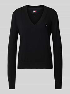 TOMMY JEANS Gebreide trui TJW ESSENTIAL VNECK SWEATER EXT