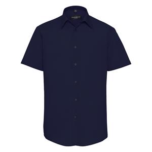 Russell Athletic Collectie heren korte mouwen poly-katoen easy care op maat gemaakt poplin shirt