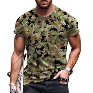 Nihao Heren Camo T-Shirts Korte Mouw Ronde Hals Zomer Workout Sport Casual Tops Oversized Losse Ademende Street Male Tees 6XL 5XL