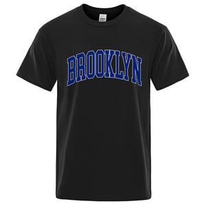 Enter Boutique Sports Clothing Collection Heren- en dames-T-shirts Brooklyn New York City Letter Printing Heren T-shirts Vintage Ademend Tops Hoge kwaliteit Casual T-shirt Katoen L