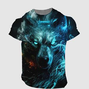 ETST 07 Oversized heren T-Shirt 3D Tijgerprint Tees Tops Zomer Casual Heren Dier Patroon T-shirt Streetwear Sneldrogende mode Kleding 5XL