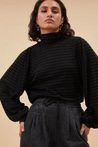 By-Bar Amsterdam Jojo roll melange stripe top
