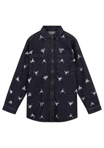 Alix The Label 2412913934 destroyed denim blouse