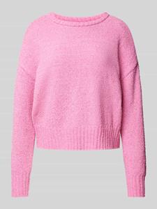 Only Onlteresa life ls o-neck loose cc knt fuchsia pink