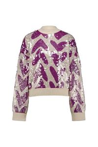Studio Anneloes Noah heart pullover ecru dessin