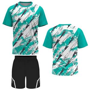 ETST 07 Badminton T-shirt en shorts Set Tennis Tafeltennis Trainingskleding Zomer Outdoor Running Sweatshirt Ademend Licht L