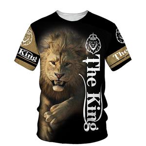 Men look 3D Clothes The Lion King 3D Print Heren T-shirt Zomer Nieuw O Hals Korte Mouw T-shirts Tops 3D Stijl Herenkleding Mode Casual T-shirts 6XL