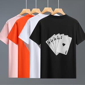 Smiao Oversized T-shirt heren plus maat 4XL-11XL print korte mouw T-shirt zomer herenkleding 4XL zwart
