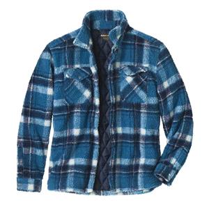 Atlas For Men Heren geruit sherpa overhemd