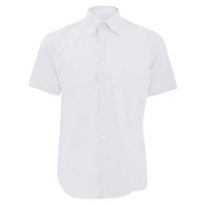 Russell Athletic Collectie heren korte mouw easy care op maat gemaakt oxford shirt