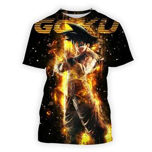 Baibao QIQI Men's T-shirts Style Cool Travel Parent-child Wear Fashion Party Goku Vegeta Tops Summer Oversized 6XL