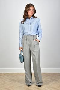 Nine In The Morning wollen broek Cara 9FW24-RAC15 grijs