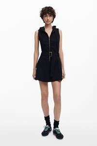 Desigual Utility-jurk met capuchon - BLACK