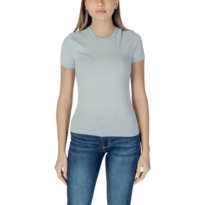 Desigual Bloemen T-shirt - BLUE