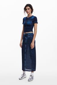 Desigual Denim T-shirt - BLUE