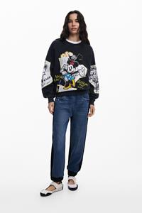 Desigual Minnie Mouse sweatshirt - BLACK