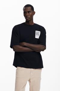 Desigual Collage T-shirt - BLACK