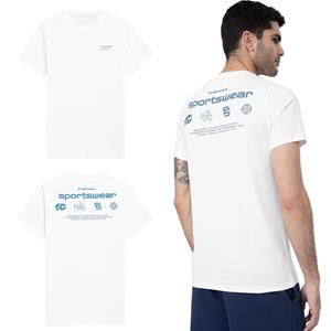 4F Men's White T-Shirt SS23TTSHM300 size Xxxl 3XL wit