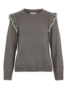 Vila Gebreide pullover met ruches, model 'NANZYL'