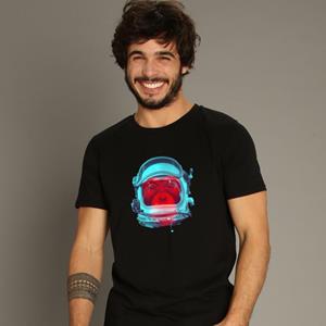 Le Roi du Tshirt T-shirt Homme - SPACE MONKEY S zwart