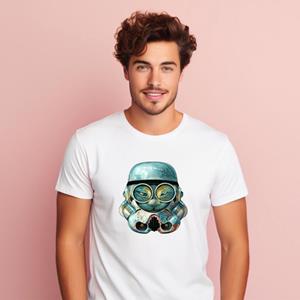 Le Roi du Tshirt T-shirt Homme - TROOPER CAT S wit