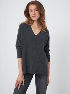 REPEAT cashmere Lichte cashmere sweater met V-hals