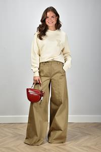 The Latest wide leg broek Alma TLW03101T0173ABTP mud